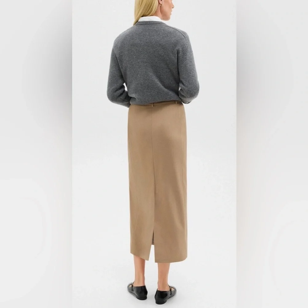 Theory Tailored Split Maxi Skirt